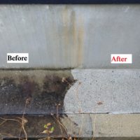 土間コンクリートの洗浄